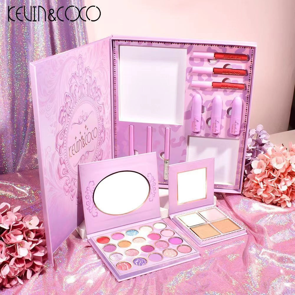 KEVIN&COCO24colour Leopard sisters cosmetic set Hongxuan Cosmetics