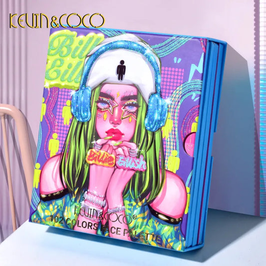 KEVIN&COCO 102colour cool elf girl eyeshadow palette Hongxuan Cosmetics