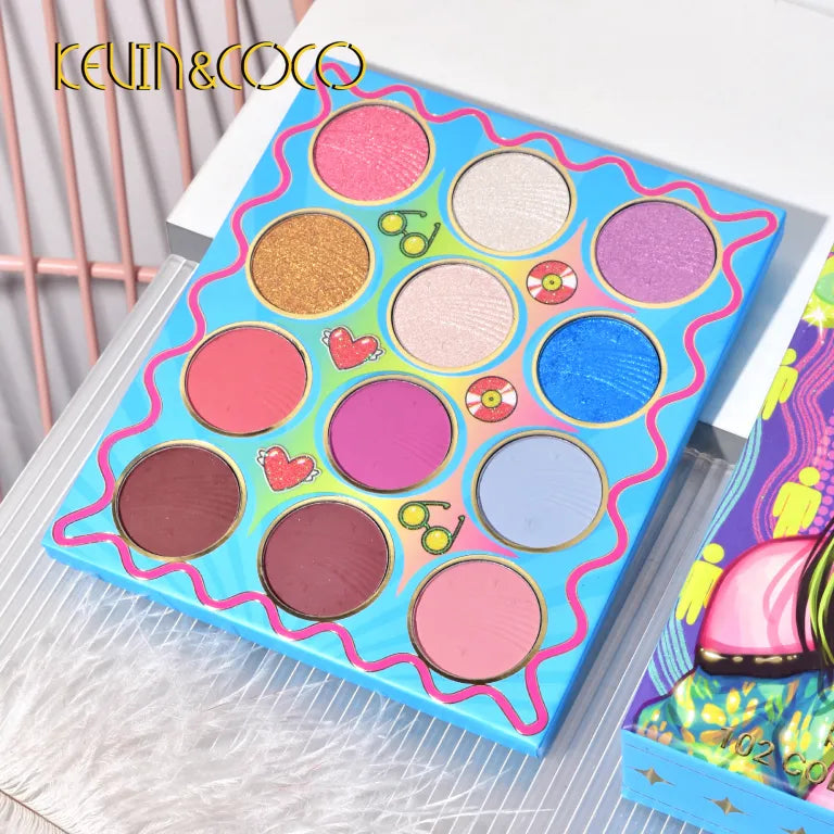 KEVIN&COCO 102colour cool elf girl eyeshadow palette Hongxuan Cosmetics