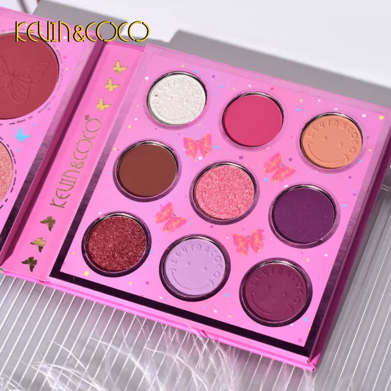 KEVIN&COCO 13colour butterfly girl eyeshadow palette Hongxuan Cosmetics