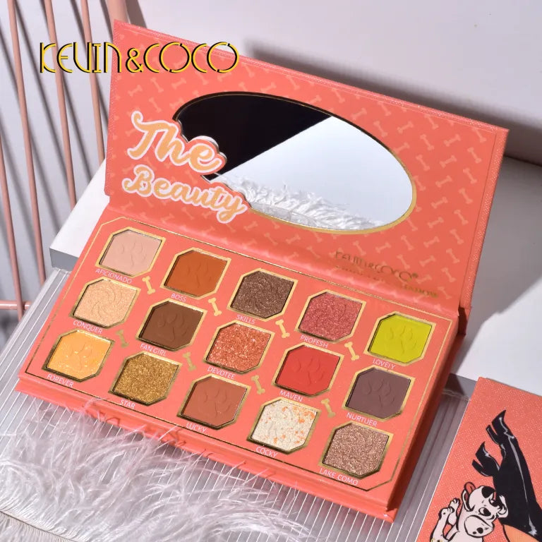 KEVIN&COCO 30colour spotty dog eyeshadow palette Hongxuan Cosmetics