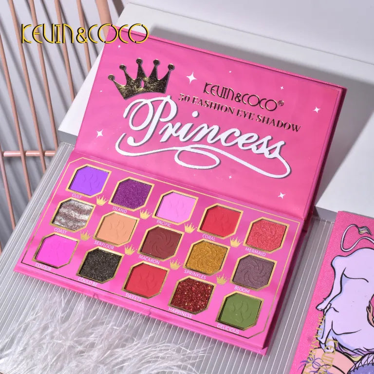 KEVIN&COCO 30colour unicorn eyeshadow palette Hongxuan Cosmetics