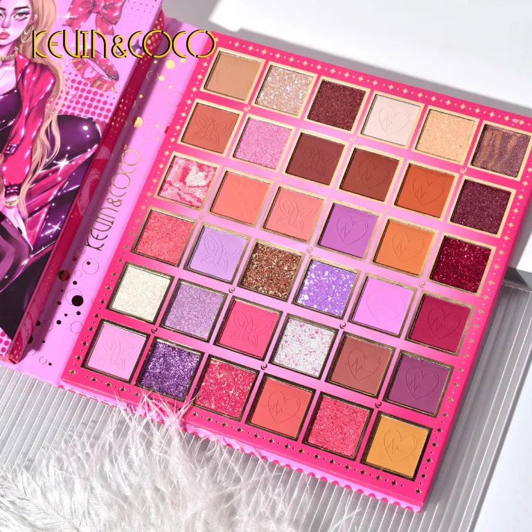 KEVIN&COCO 45colour cool motorcycle eyeshadow cosmetic set Hongxuan Cosmetics