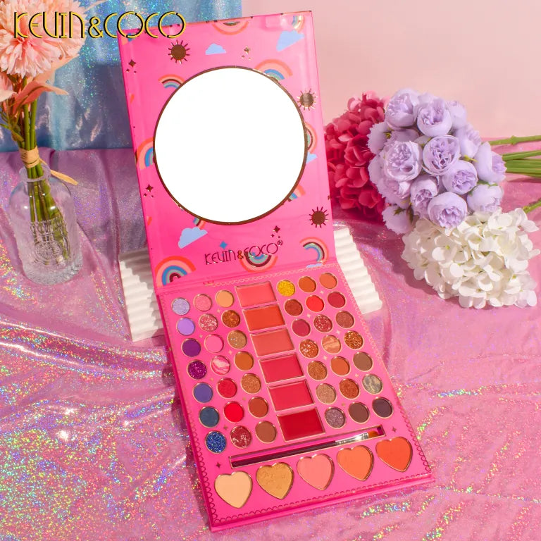 KEVIN&COCO 53colour green-haired singer eyeshadow palette Hongxuan Cosmetics