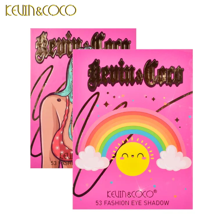 KEVIN&COCO 53colour green-haired singer eyeshadow palette Hongxuan Cosmetics