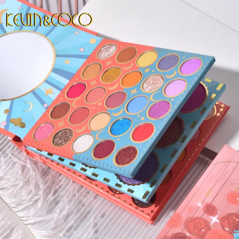 KEVIN&COCO 59colour mo landi rose eyeshadow palette Hongxuan Cosmetics