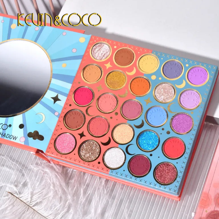 KEVIN&COCO 59colour mo landi rose eyeshadow palette Hongxuan Cosmetics