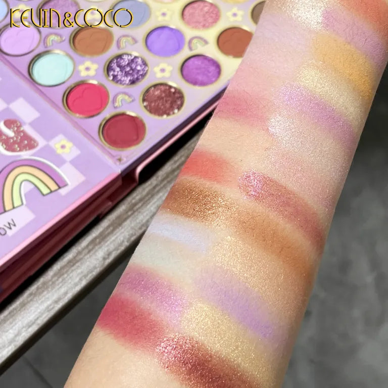 KEVIN&COCO 59colour seductive woman eyeshadow palette Hongxuan Cosmetics
