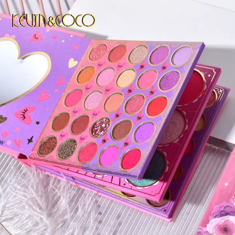 KEVIN&COCO 59colour seductive woman eyeshadow palette Hongxuan Cosmetics