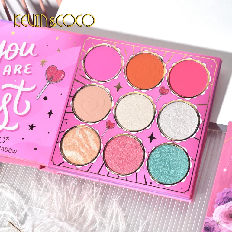KEVIN&COCO 59colour seductive woman eyeshadow palette Hongxuan Cosmetics