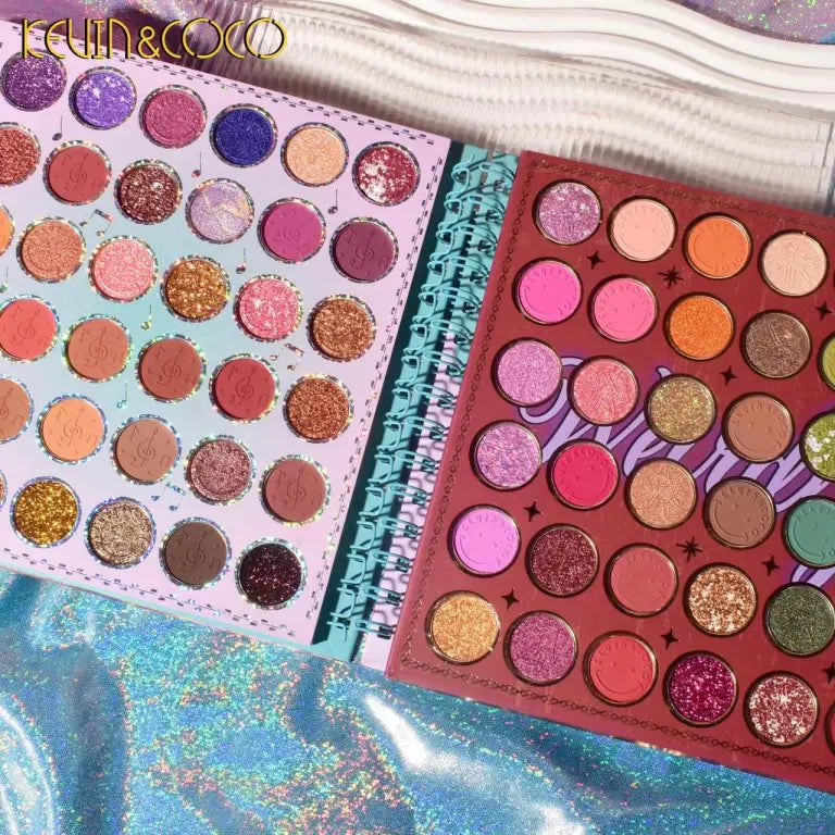 KEVIN&COCO 62colour coil violin wednesday eyeshadow palette Hongxuan Cosmetics