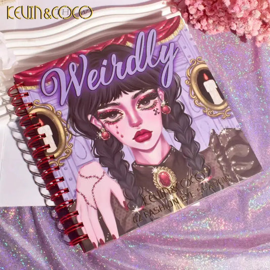 KEVIN&COCO 62colour coil wednesday eyeshadow palette Hongxuan Cosmetics