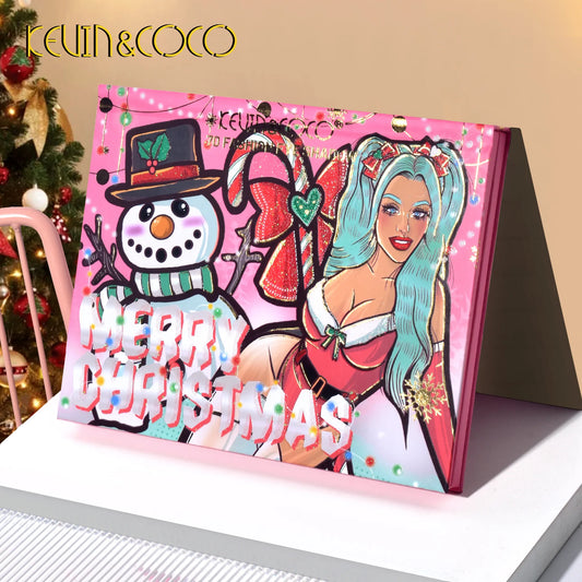 KEVIN&COCO 70colour Snowy christmas eyeshadow palette Hongxuan Cosmetics