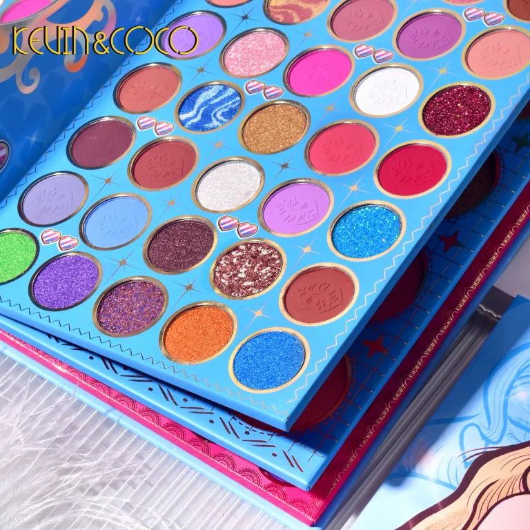 KEVIN&COCO 82colour cosmetics Barbie eyeshadow palette Hongxuan Cosmetics