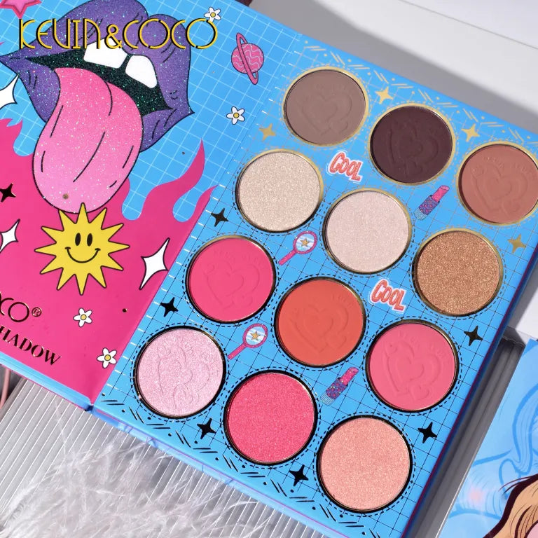 KEVIN&COCO 82colour cosmetics Barbie eyeshadow palette Hongxuan Cosmetics