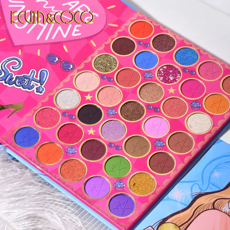 KEVIN&COCO 82colour cosmetics Barbie eyeshadow palette Hongxuan Cosmetics