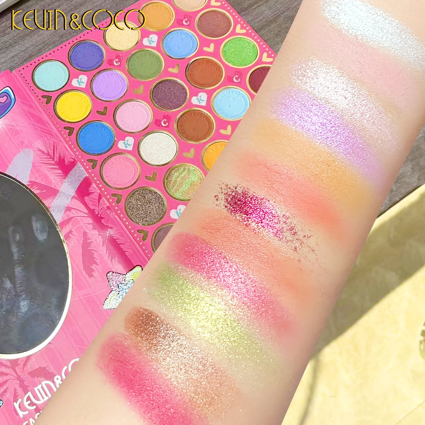 KEVIN&COCO 82colour holiday Barbie eyeshadow palette Hongxuan Cosmetics