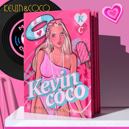 KEVIN&COCO 82colour holiday Barbie eyeshadow palette Hongxuan Cosmetics