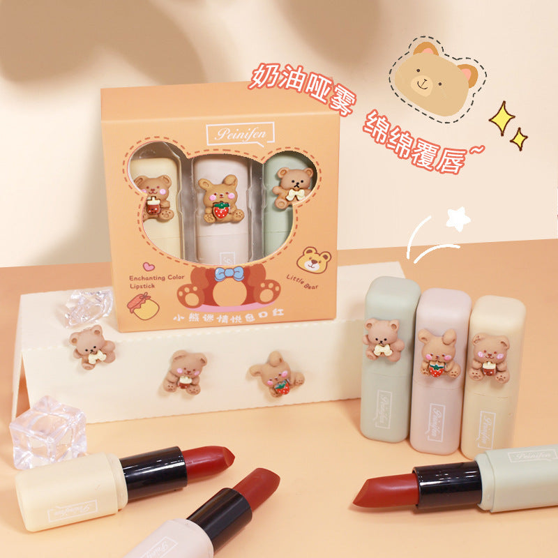 lovely bear lipgloss combo