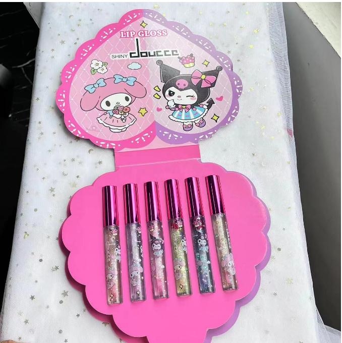 Kuku heart lipgloss set(6pcs/set)