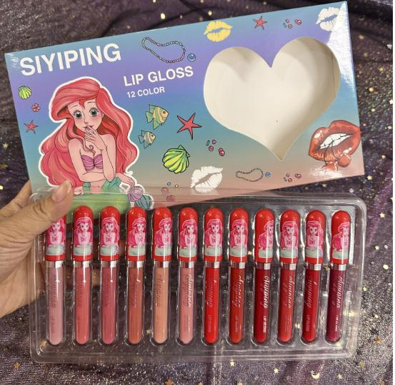 Princess lipgloss combo(12pcs/1set)