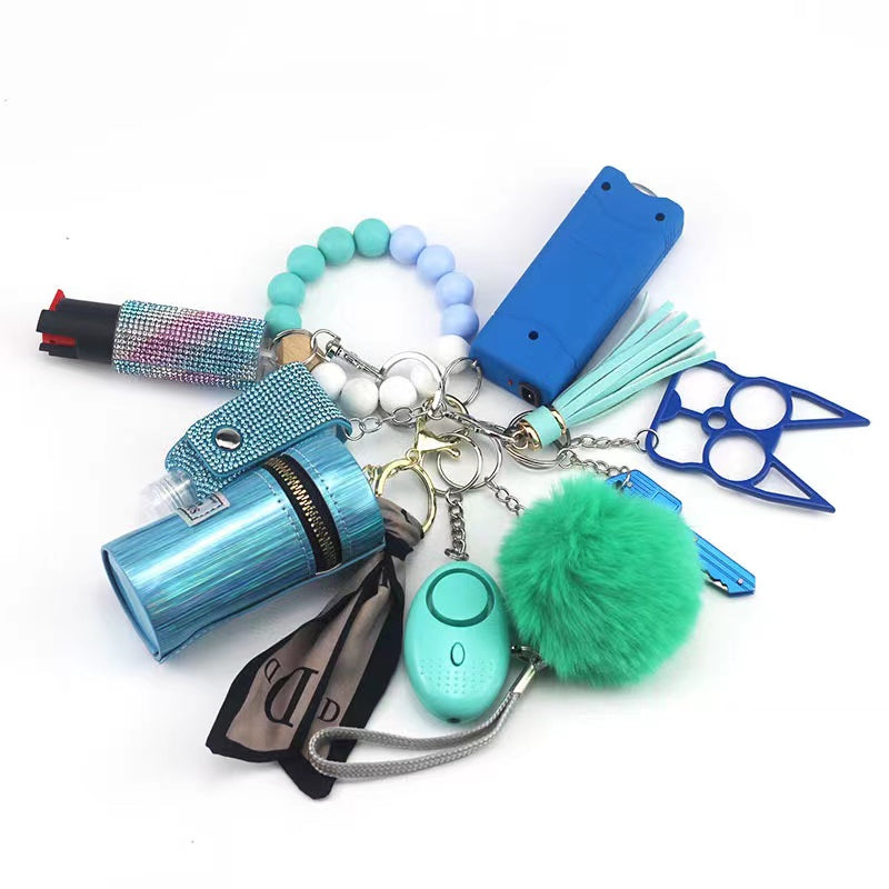 Self defence Keychain 12 pcs With LV Bag