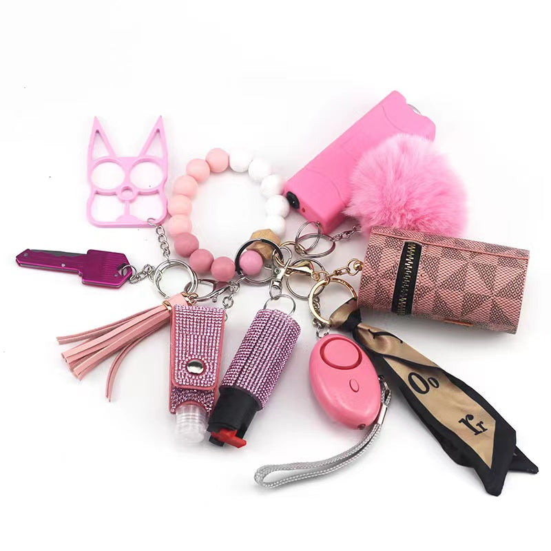 Self defence Keychain 12 pcs With LV Bag