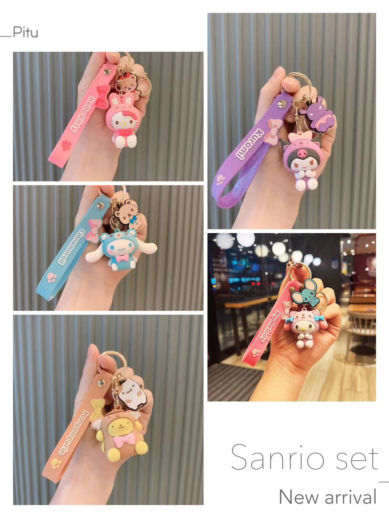 Special theme self defence keychain 16pcs