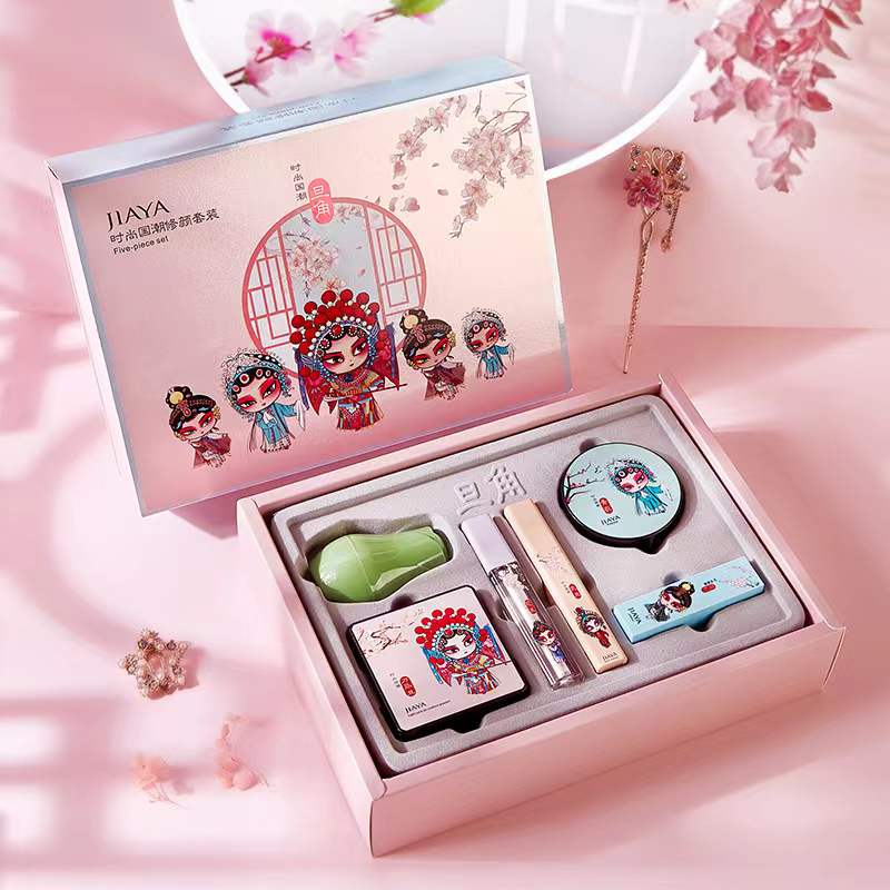 Chinese ancient style clear makeup lotus rhyme set-6pcs