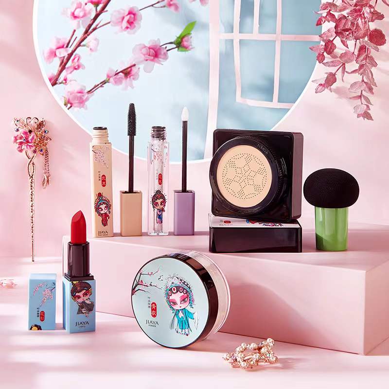 Chinese ancient style clear makeup lotus rhyme set-6pcs