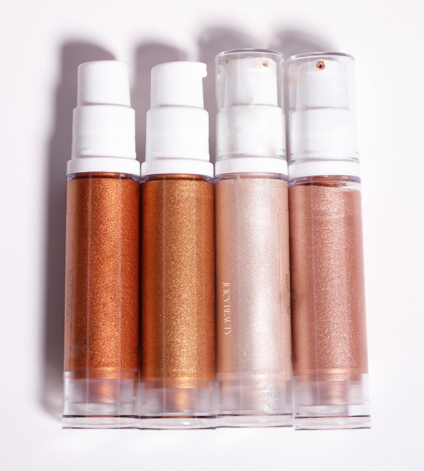 JC High Shine Liquid Highlighter Pump Bottle for Face n Body 10ml (4 shades)