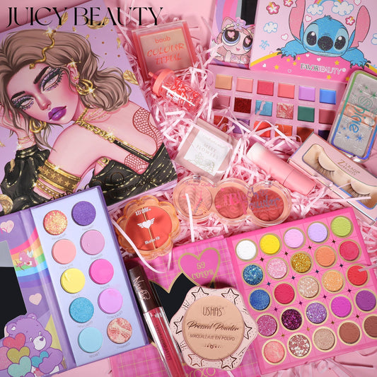Juicy Beauty Collection (1 Kevin coco Palette+2 Combo Palette +10 freebies)