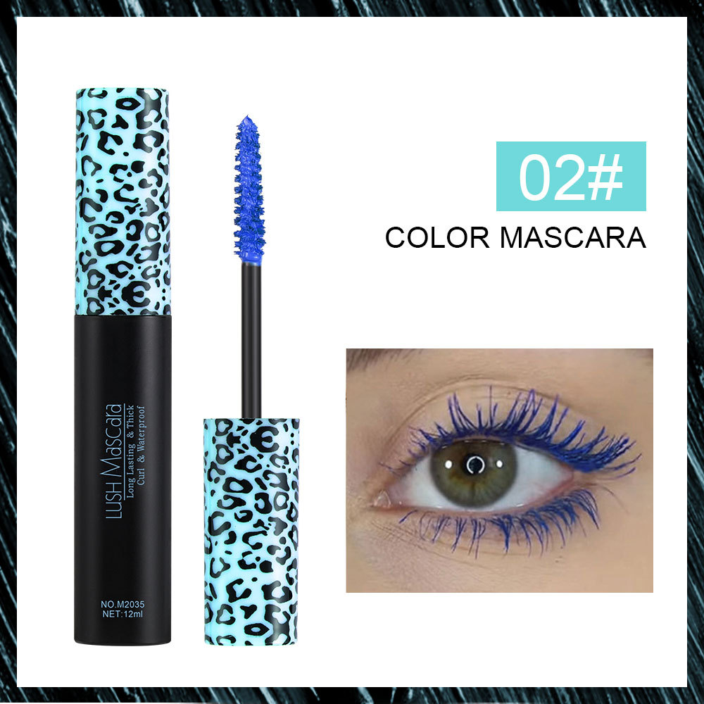 long-lasting color mascara(black/brown/pink/purple/blue/green)
