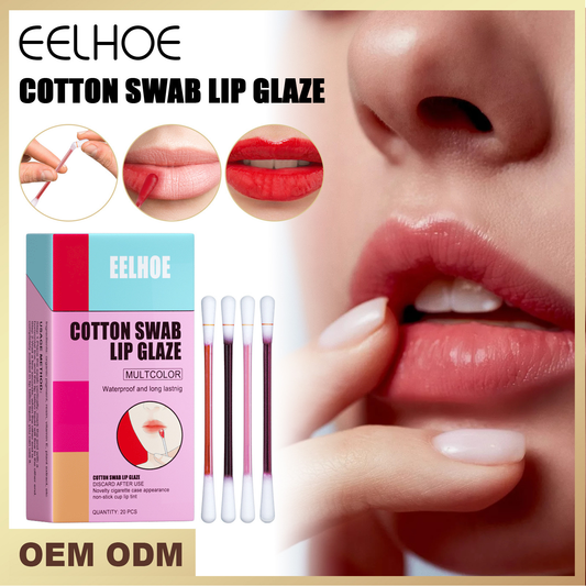 cotton swab lip glaze