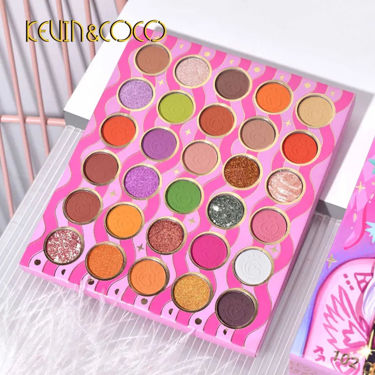 KEVIN&COCO 102colour tattoo girl eyeshadow palette Hongxuan Cosmetics