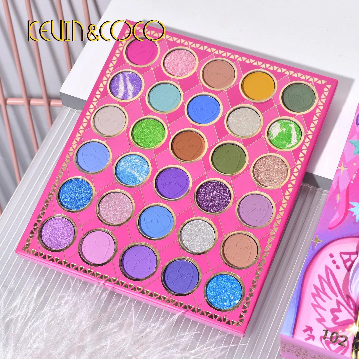 KEVIN&COCO 102colour tattoo girl eyeshadow palette Hongxuan Cosmetics