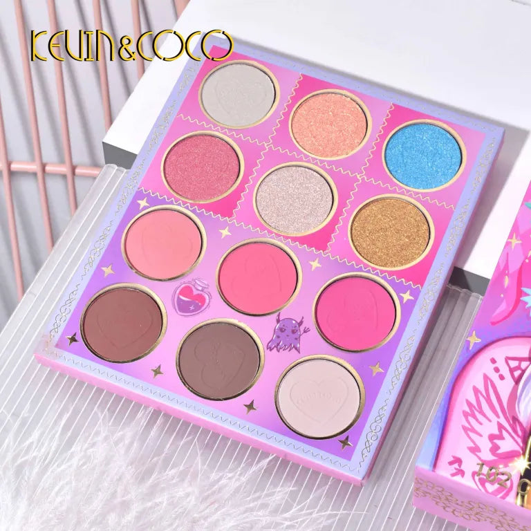 KEVIN&COCO 102colour tattoo girl eyeshadow palette Hongxuan Cosmetics