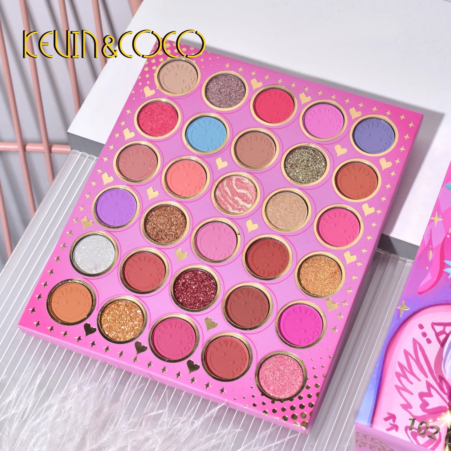 KEVIN&COCO 102colour tattoo girl eyeshadow palette Hongxuan Cosmetics