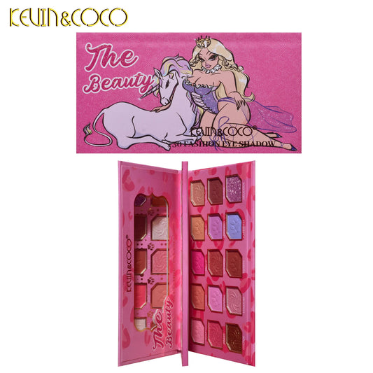 KEVIN&COCO 30colour unicorn eyeshadow palette Hongxuan Cosmetics