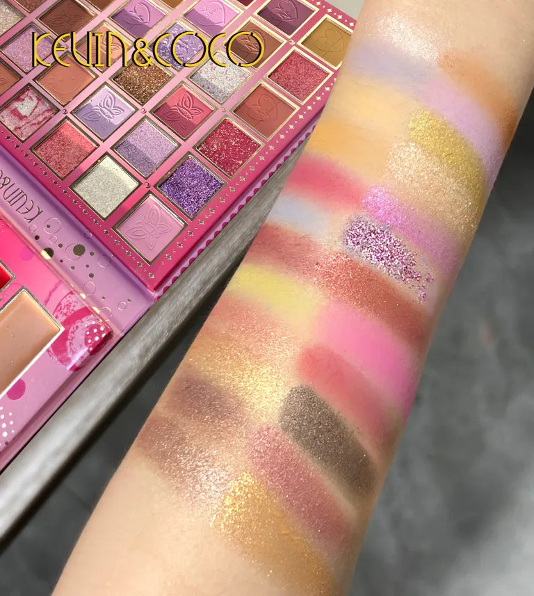 KEVIN&COCO 45colour cool motorcycle eyeshadow cosmetic set Hongxuan Cosmetics