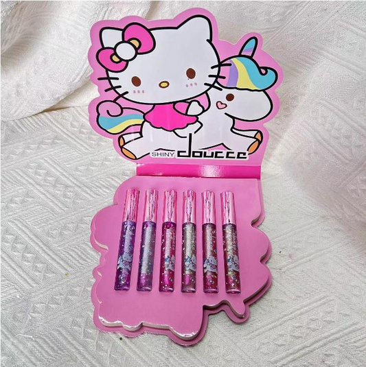 Heart lipgloss(6pcs/set)