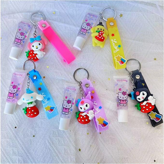 SAN keychain lipgloss(5pcs/case)