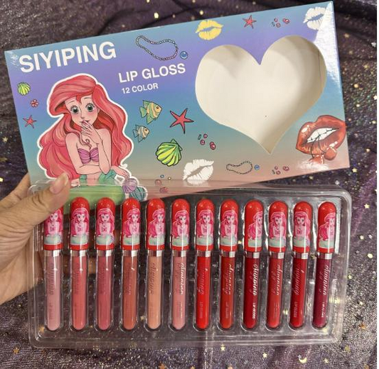 Princess lipgloss combo(12pcs/1set)