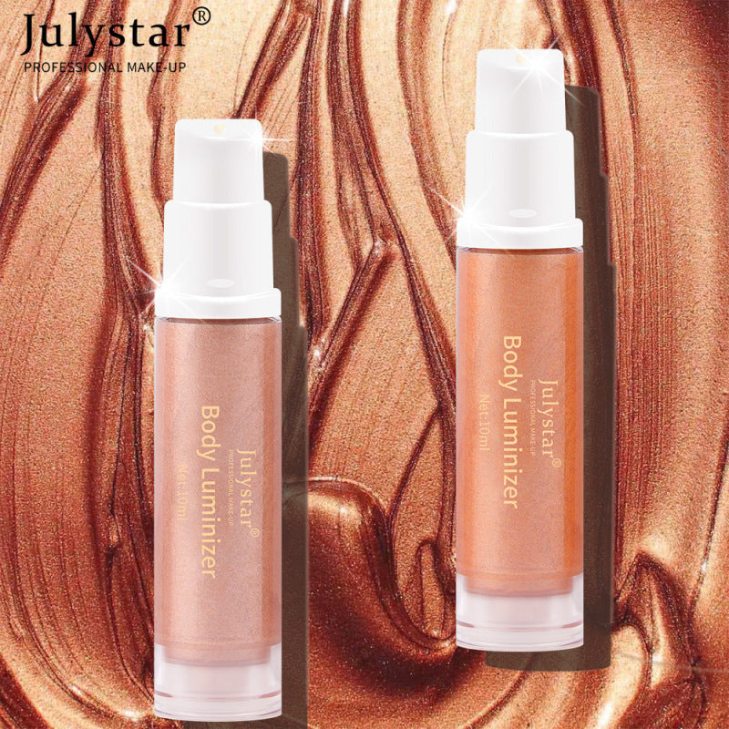 JC High Shine Liquid Highlighter Pump Bottle for Face n Body 10ml (4 shades)